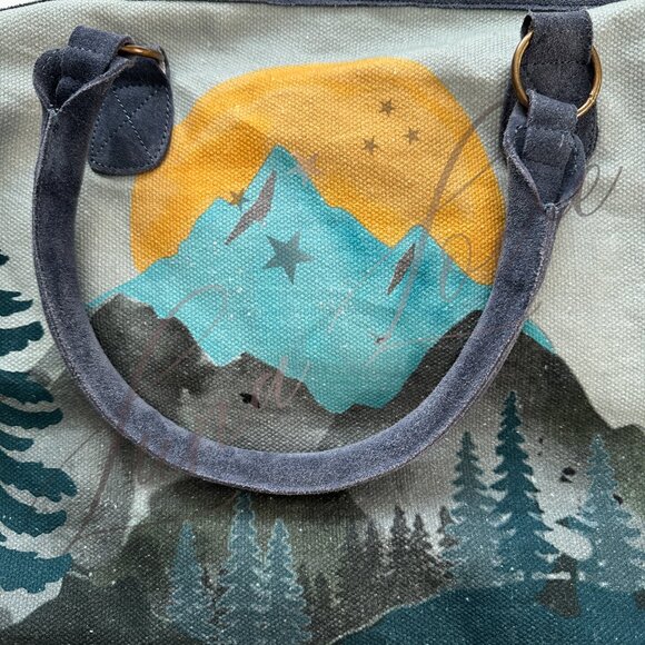 FREE PEOPLE New Horizons Weekender Duffle Bag In Mountain NWOT - Picture 7 of 12